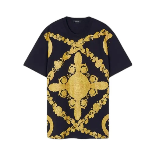 Versace Baroque Printed Crewneck T-Shirt