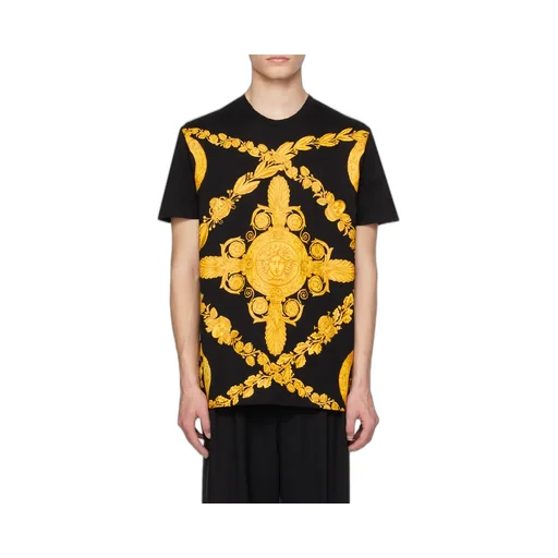 Versace Baroque Printed Crewneck T-Shirt