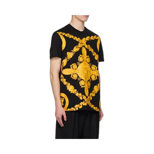 Versace Baroque Printed Crewneck T-Shirt