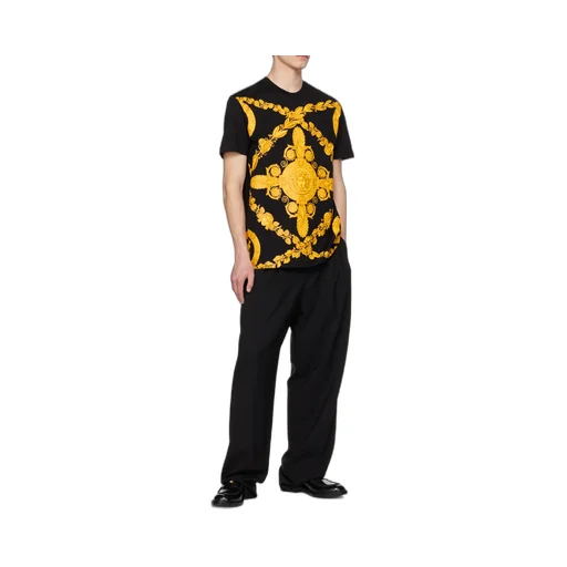 Versace Baroque Printed Crewneck T-Shirt