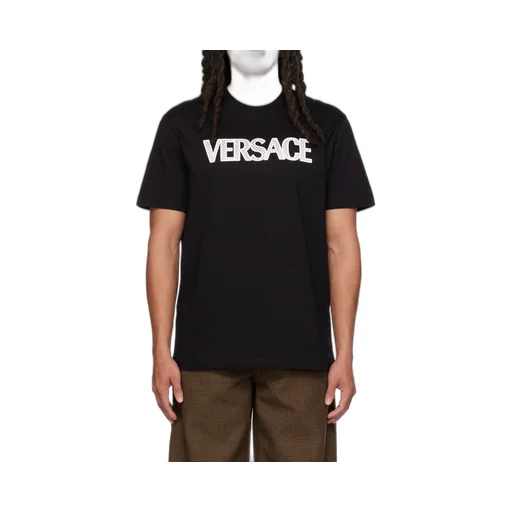 Versace Logo Detailed Crewneck T-Shirt