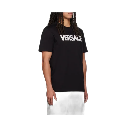 Versace Logo Detailed Crewneck T-Shirt