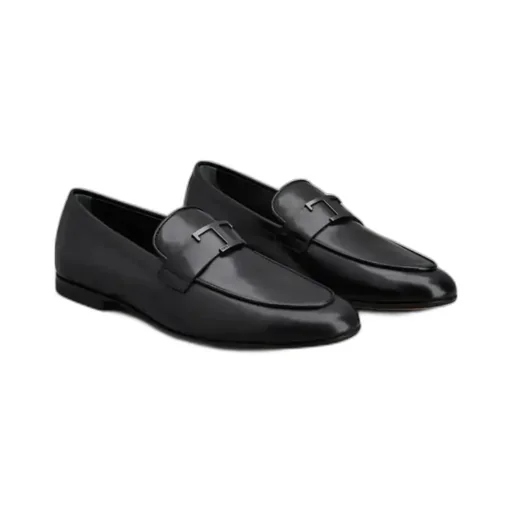Tod's Logo Plaque Slip-On Loafers