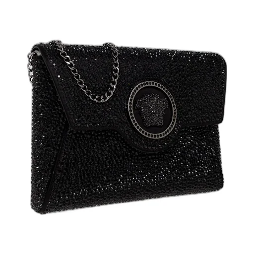 Versace Medusa Plaque Embellished Clutch Bag