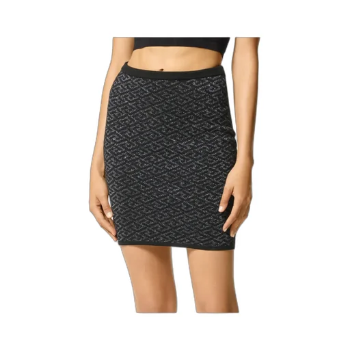 Monogram-Jacquard Knit Skirt