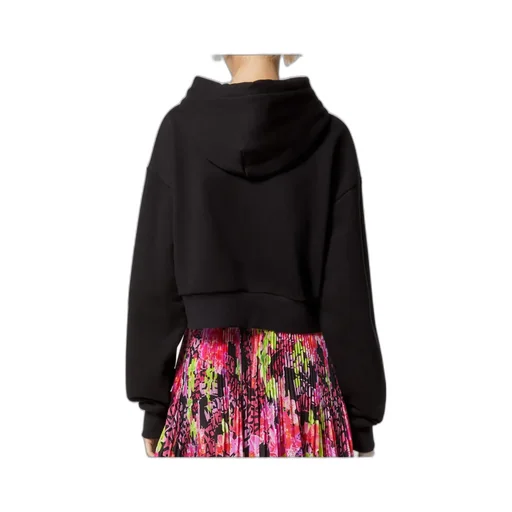 Gem-Embellishment Logo Hoodie