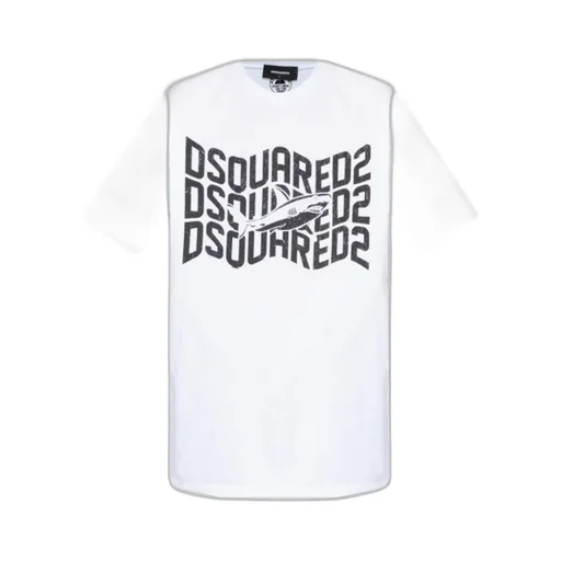 Dsquared2 Logo Printed Crewneck T-Shirt