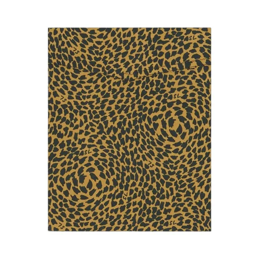 Saint Laurent Leopard Printed Cropped Shirt