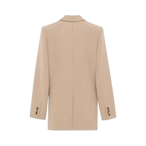Saint Laurent Double-Breasted Long-Sleeved Jacket