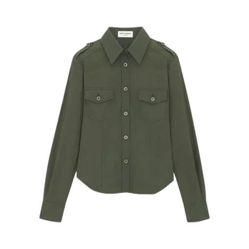 Saint Laurent Buttoned Long-Sleeved Shirt