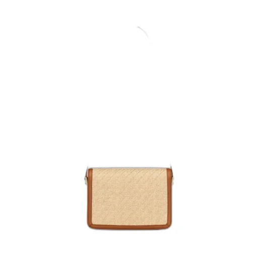 Solferino Medium Satchel In Raffia And Vegetable-Tanned Leather
