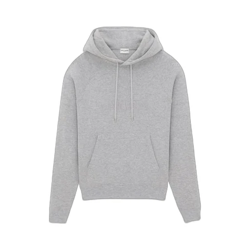 Saint Laurent Logo Embroidered Drawstring Hoodie