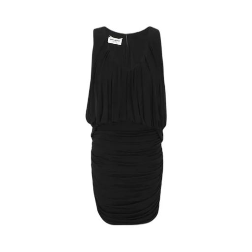 Saint Laurent Draped Sleeveless Dress
