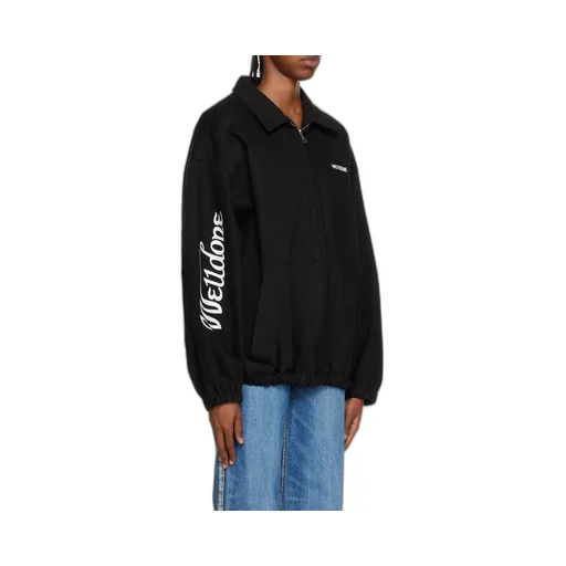 We11Done Logo Printed Zipped Jacket