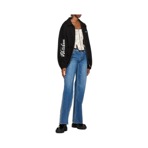 We11Done Logo Printed Zipped Jacket