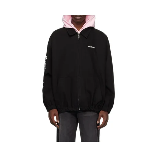 We11Done Logo Printed Zipped Jacket