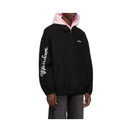 We11Done Logo Printed Zipped Jacket