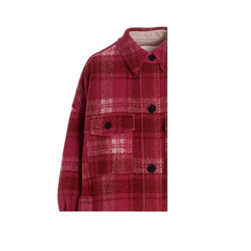 Plaid Single-Breasted Coat