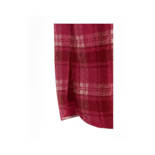Plaid Single-Breasted Coat