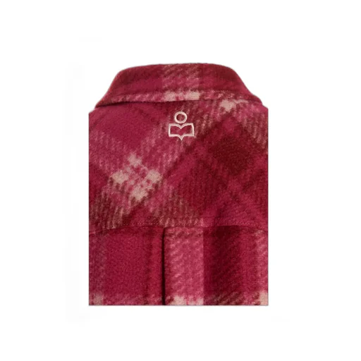 Plaid Single-Breasted Coat