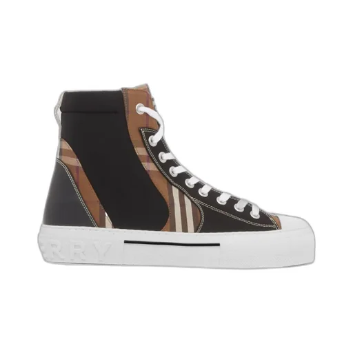 Burberry Panelled High-Top Sneakers