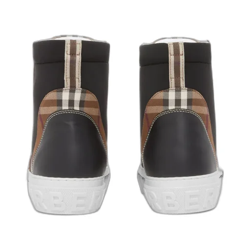 Burberry Panelled High-Top Sneakers