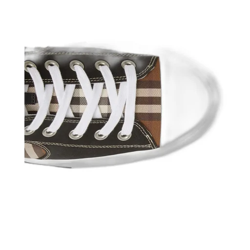 Burberry Panelled High-Top Sneakers