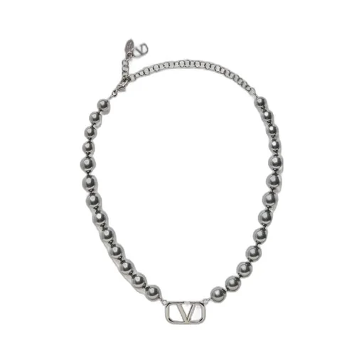 Vlogo Signature Metal Choker With Swarovski® Pearls