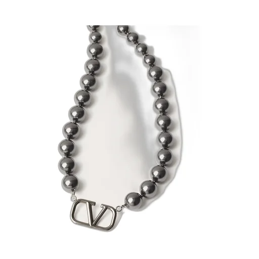 Vlogo Signature Metal Choker With Swarovski® Pearls