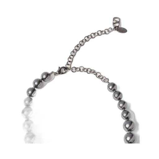 Vlogo Signature Metal Choker With Swarovski® Pearls