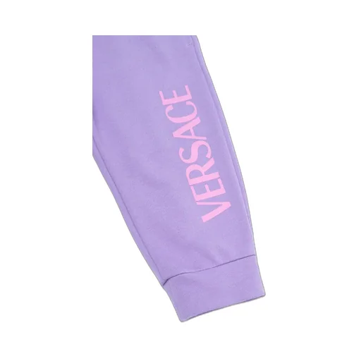 Versace Kids Logo Printed Straight Leg Pants