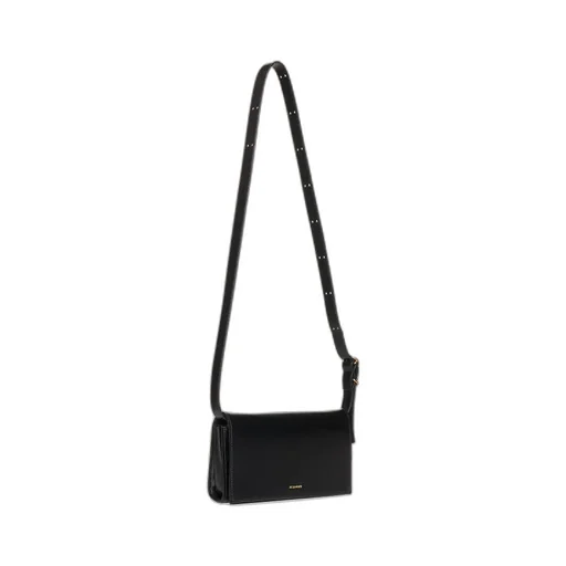 Jil Sander Logo Printed Shoulder Bag