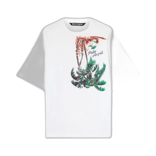Upside Down Palm-Print T-Shirt