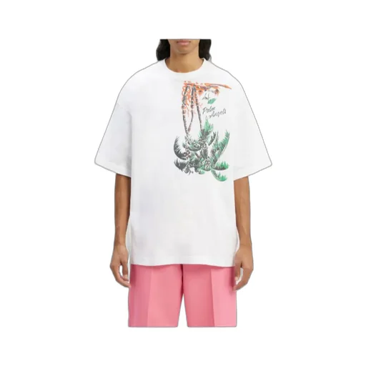 Upside Down Palm-Print T-Shirt
