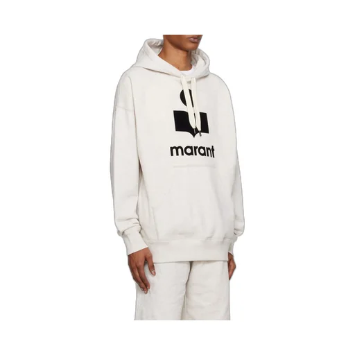 Isabel Marant Miley Logo Printed Drawstring Hoodie