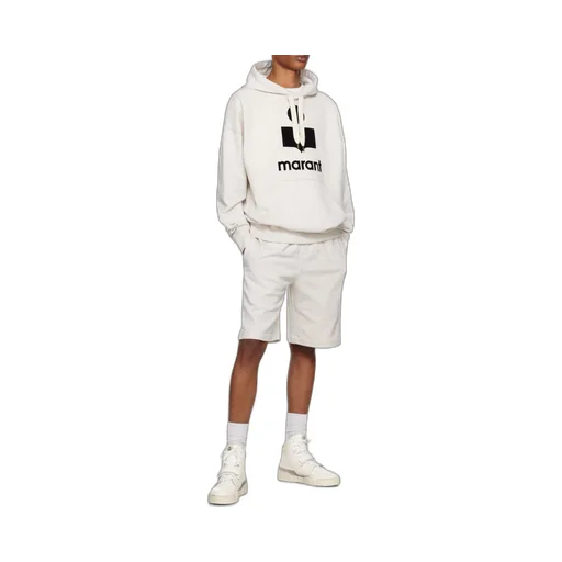 Isabel Marant Miley Logo Printed Drawstring Hoodie