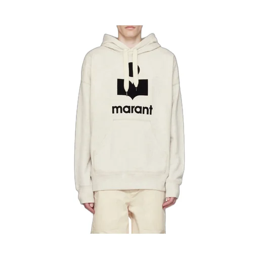 Isabel Marant Miley Logo Printed Drawstring Hoodie