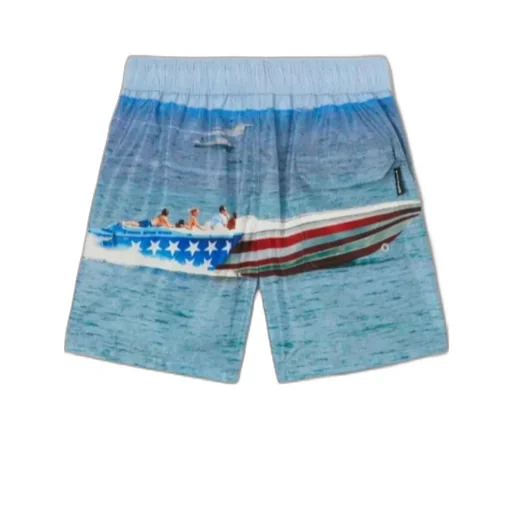 Palm Angels Getty Speedyboat Drawstring Swim Shorts