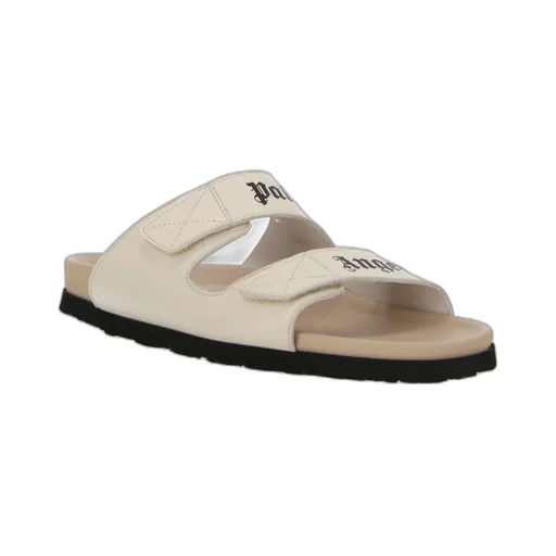 Palm Angels Logo Printed Double Strap Sandals