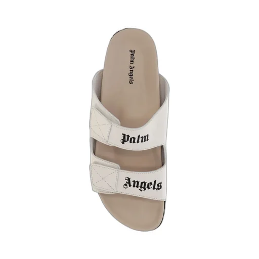 Palm Angels Logo Printed Double Strap Sandals