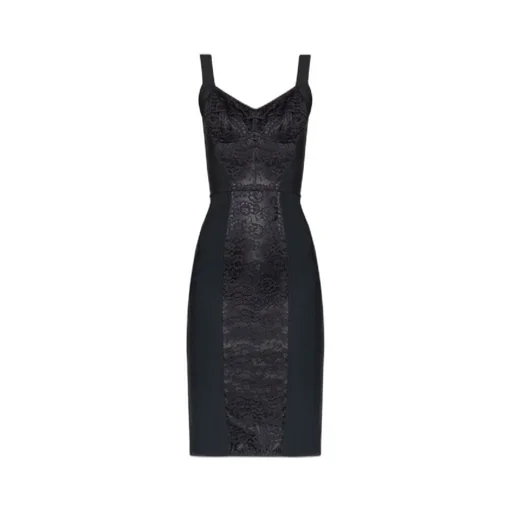 Dolce & Gabbana Lace Pattern Fitted Dress