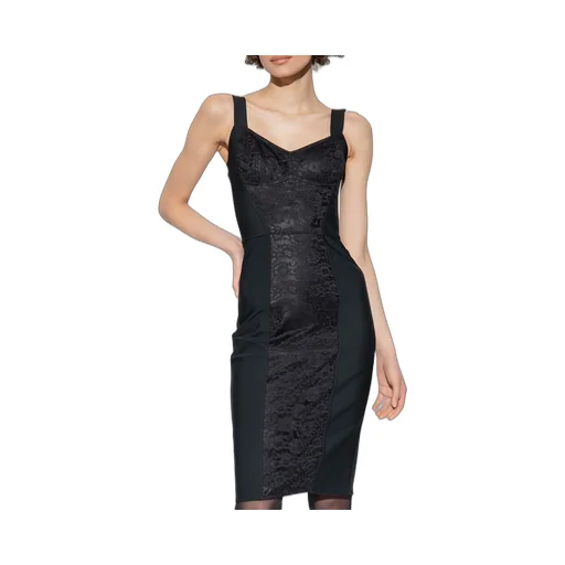 Dolce & Gabbana Lace Pattern Fitted Dress
