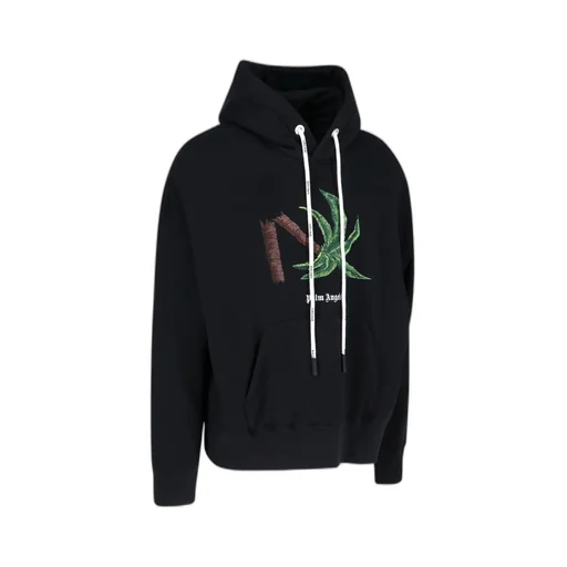 Palm Angels Palm Embroidered Drawstring Hoodie