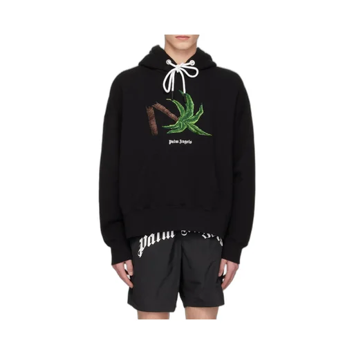 Palm Angels Palm Embroidered Drawstring Hoodie