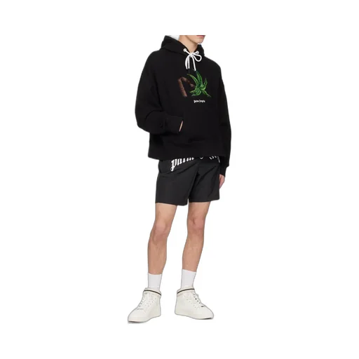 Palm Angels Palm Embroidered Drawstring Hoodie