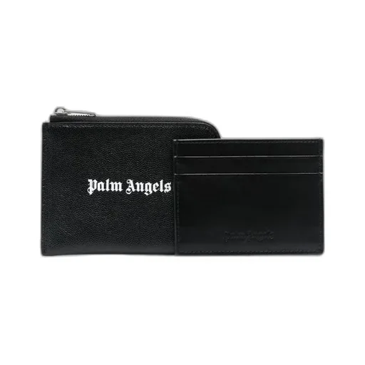 Palm Angels Logo-Printed Zipped Wallet