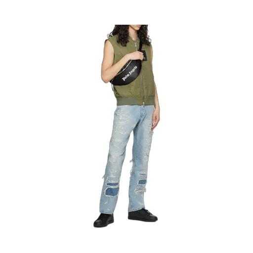 Palm Angels Logo Printed Zipped Belt Bag