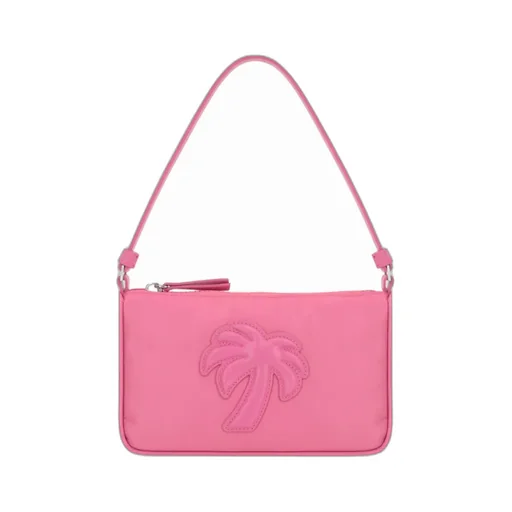 Palm Angels Logo Patch Zipped Shoulder Bag
