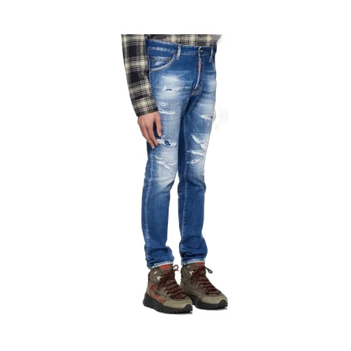 Dsquared2 Distressed Straight Leg Jeans