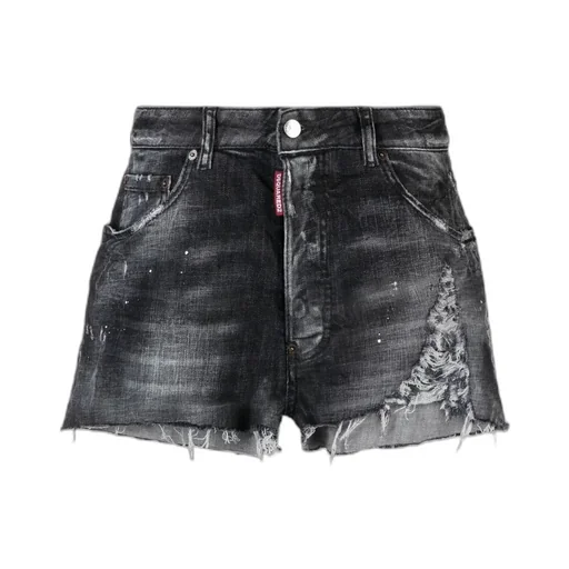 Dsquared2 Distressed Denim Shorts